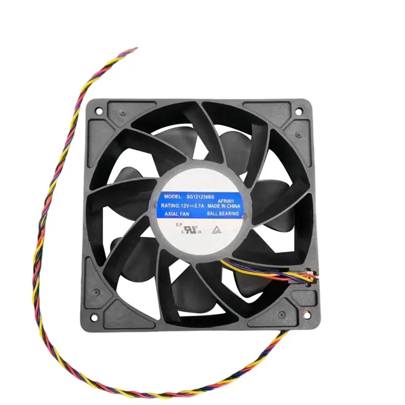 

Высокоскоростной охлаждающий вентилятор ABDW, 6000 об/мин, 2,7 А, для Antminer SJ12038, совместимый с серией Antminer