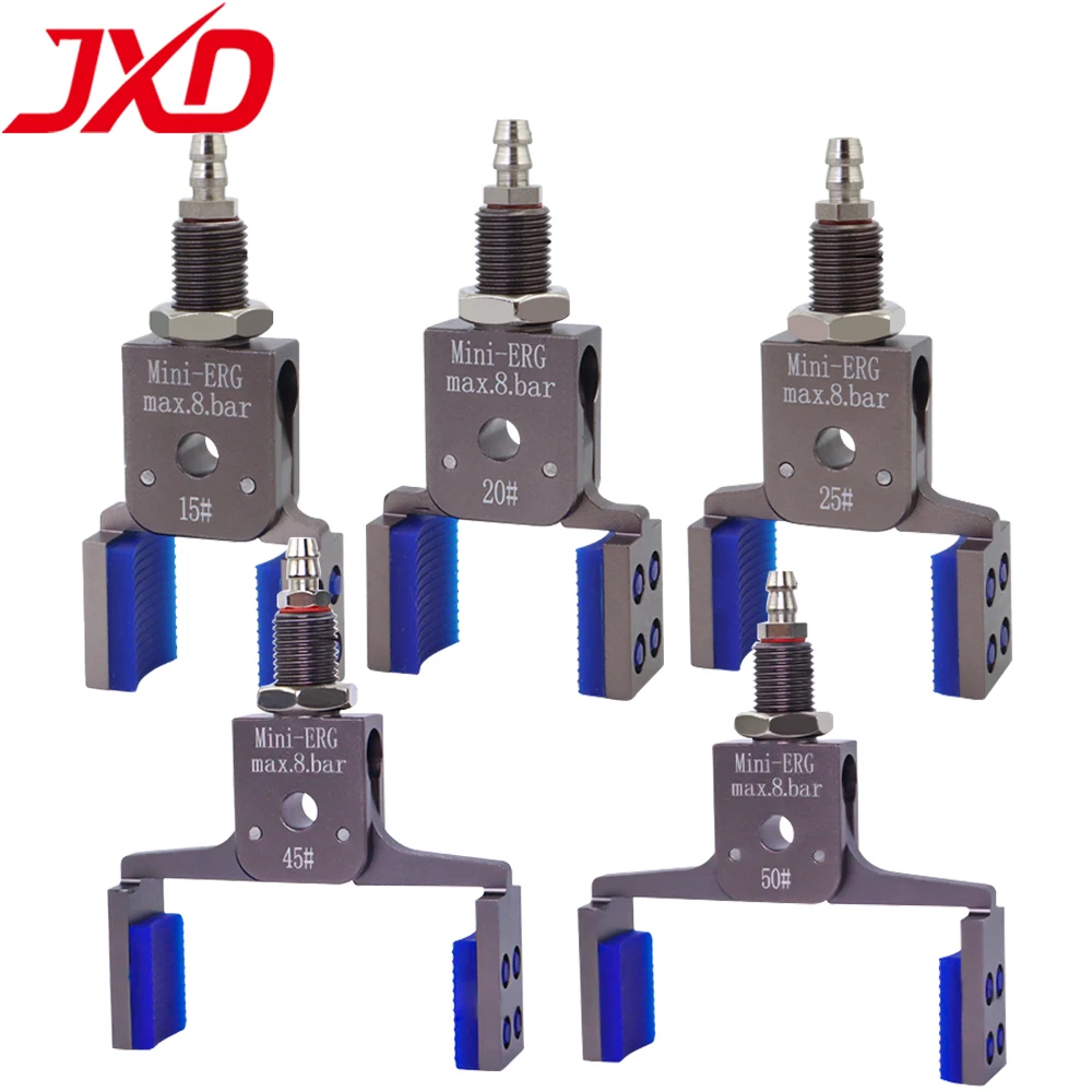

JXD Magnetic Wide-Band Mini Fixture Manipulator Pneumatic Clip Parallel Pneumatic Claw Gripper With Non-slip Silicone Pad