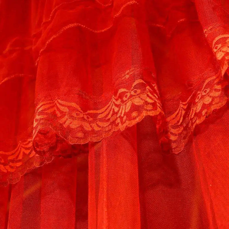 Princess Style round Top Mosquito Net Single Door No Installation Required Ceiling Mounted Bed Curtain for Home Use Polyester...