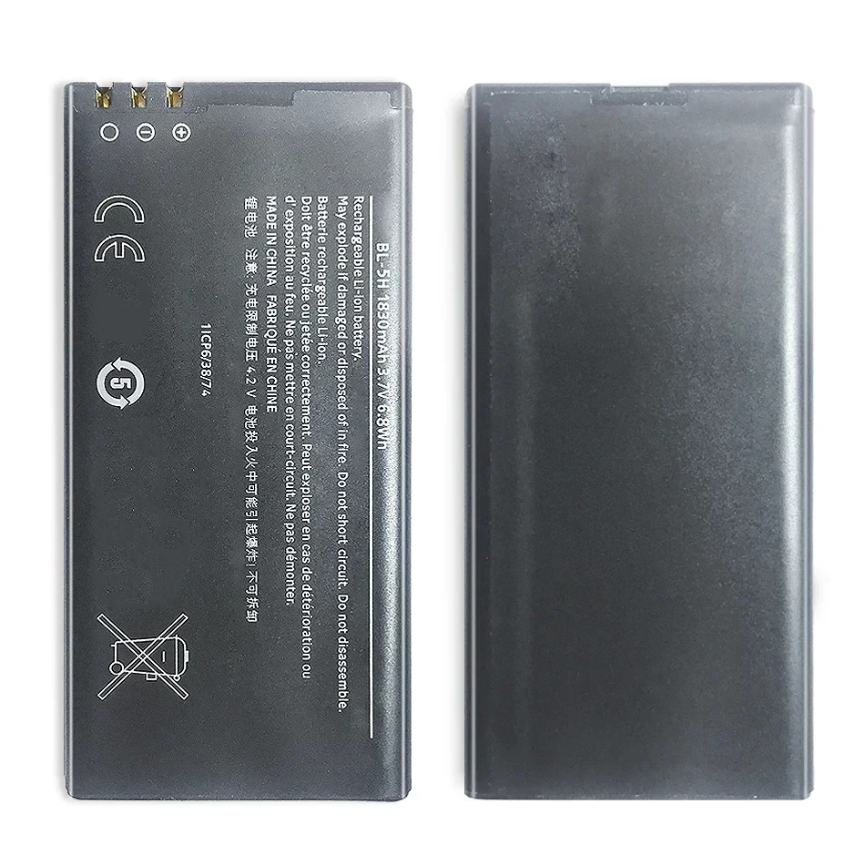 

BL-5H 1830mAh Replacement Battery For Nokia Lumia 630 38 635 636 Lumia630 RM-977 RM-978 BL5H BL 5H Li-Polymer Batteries