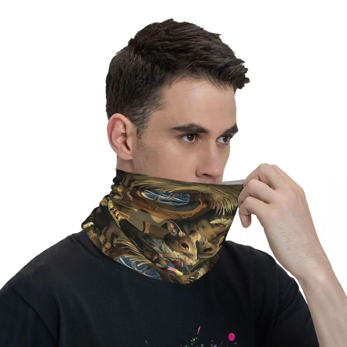 Mole Scarf Neckerchief Neck Face Mask Polyester