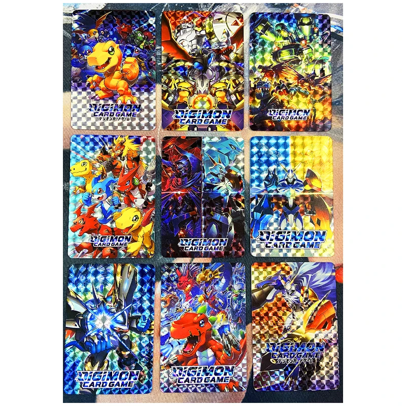 

9pcs/set Digimon Digital Monster DTCG Toys Hobbies Hobby Collectibles Game Collection Anime Cards