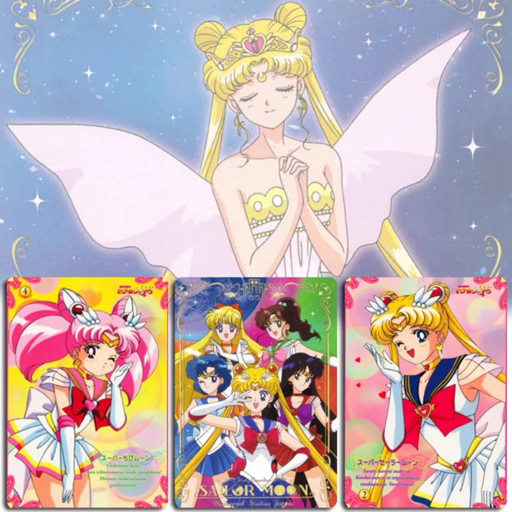 20pcs/set Sailor Moon Tsukino Usagi Chibiusa Mizuno Ami Hino Rei Self Made Anime Classics Game Collection Cards Toy Gift