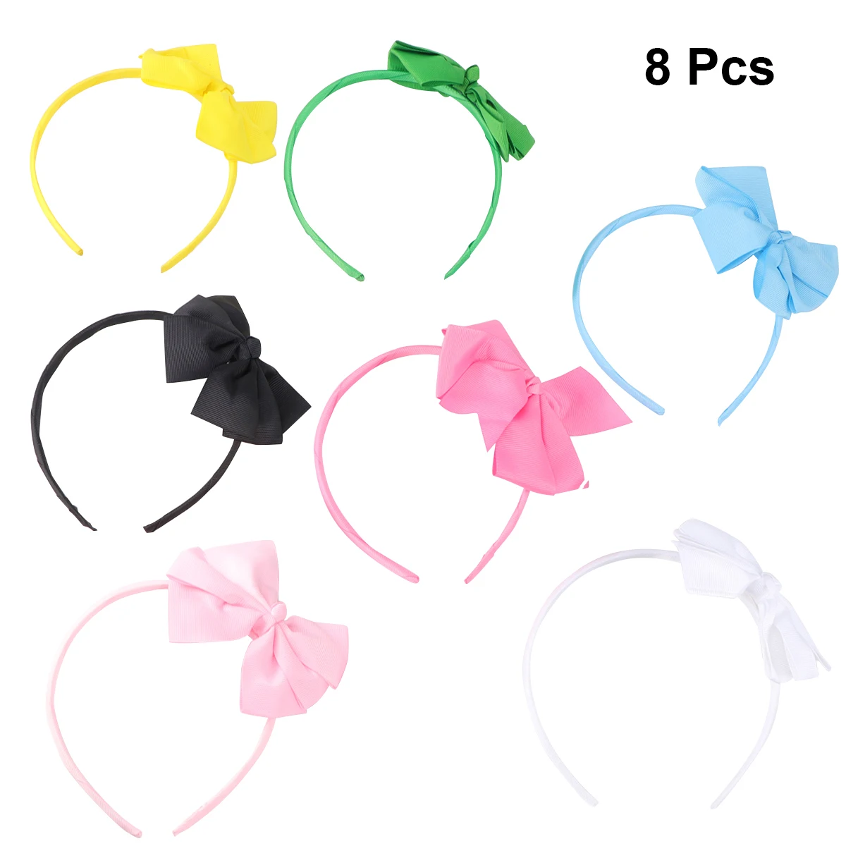 8 قطعة طوق الشعر النساء B Bowknot Headb s Harib s أشرطة موضة الطباعة أدوات تصفيف الشعر ملابس يومية اكسسوارات الحفلات