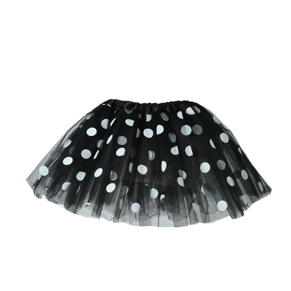 夏のウェーブポイントチュチュスカート カラフルなチュールダンススカート ネットバレエスカート 子供用
