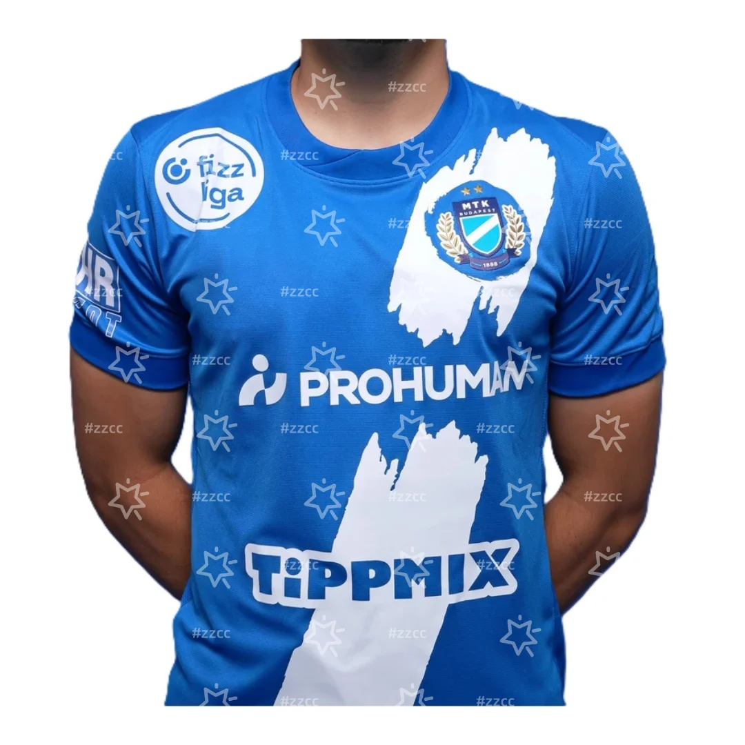 25-26 OTP Bank Liga MTK Budapest FC لكرة القدم جيرسي المنافسة بدلة تدريب الخريف الرياضة جافة بسرعة تي شيرت رجالي تي شيرت للأطفال