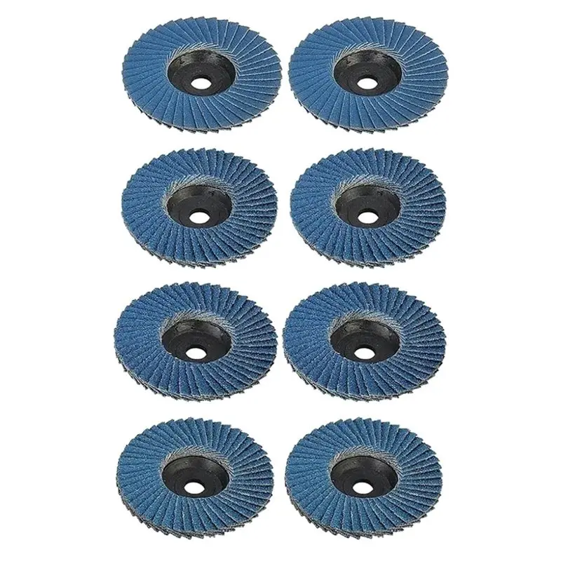 

ABUI-For Stock & Rust Removal Grinding Sanding Finishing Deburring 10Mm Arbor Hole Grinding Disc 40/60/80/120 Grit Flat Flap Dis
