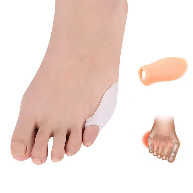 

1Pair Silicone Little Toe Splitter Hammer Foot Care Separators Corns Callus Pain Relief Protector Hallux Valgus Bunion Corrector