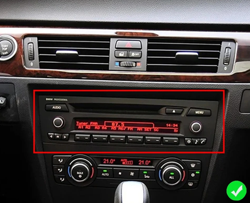 Kabelloses CarPlay Android Auto Autoradio für BMW 1er 3er E81 E82 E87 E88 E90 E91 E92 E93 Multimedia-System Autoradio CD – Detail 3