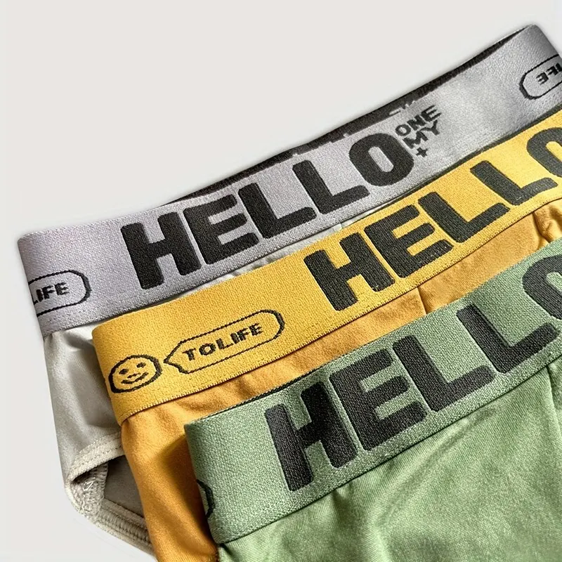 5Pcs Men's Underwear Summer Men Briefs Male Large Size XS-XL Boy Comfortable Solid Underpants Fungi-Proofing Men Panties - view 3