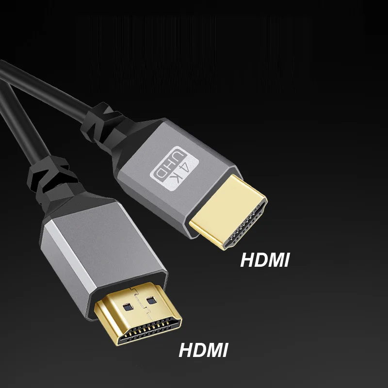 4K@60HZ 0.5-2.4M Micro mini HDMI-Compatible v2.0 TO HDMI Minihdmi Microhdmi Coiled Extension Flexible Spiral Cable Male Plug