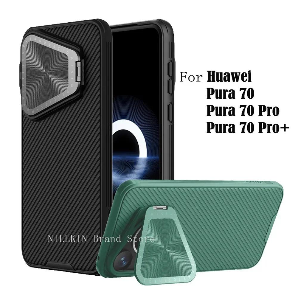 For Huawei Pura 70 Pro / Pura70 Pro+ Plus Case NILLKIN CamShield Prop Flip-style Phone Holder Camera Cover For Huawei Pura 70