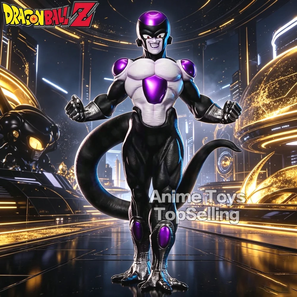 18,5cm/7,28 Zoll Anime Dragon Ball Z Figur Schwarz-Gold Frieza Actionfiguren PVC-Statue Ornament Sammlermodell Spielzeug Geschenke