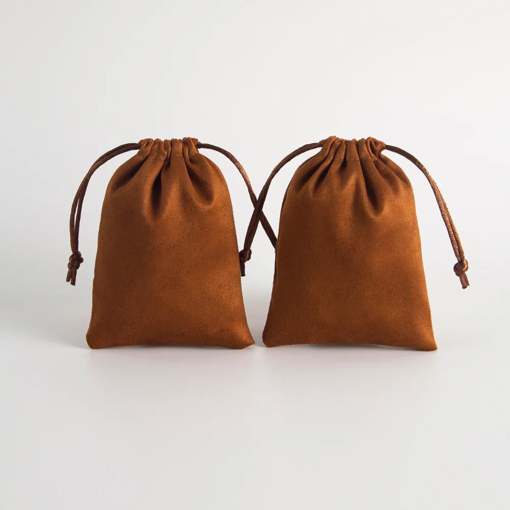 Purple Velvet Jewelry Bags 10-Pack, Drawstring Gift Pouch