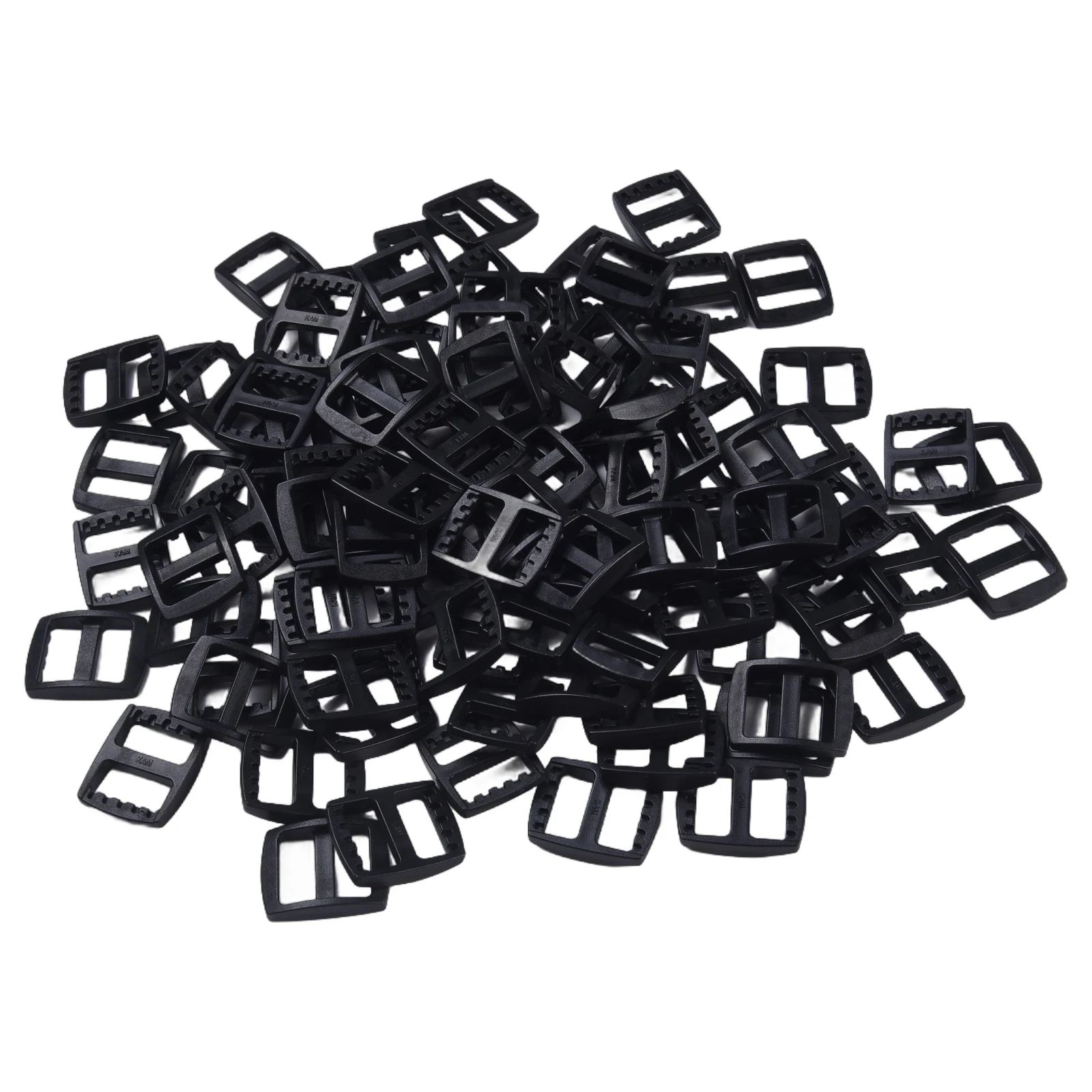 10pcs Plastic Slider Buckles Designed for Tri Glide Style Adjustments on Backpack Straps Webbing and Load-Bearing Equipment