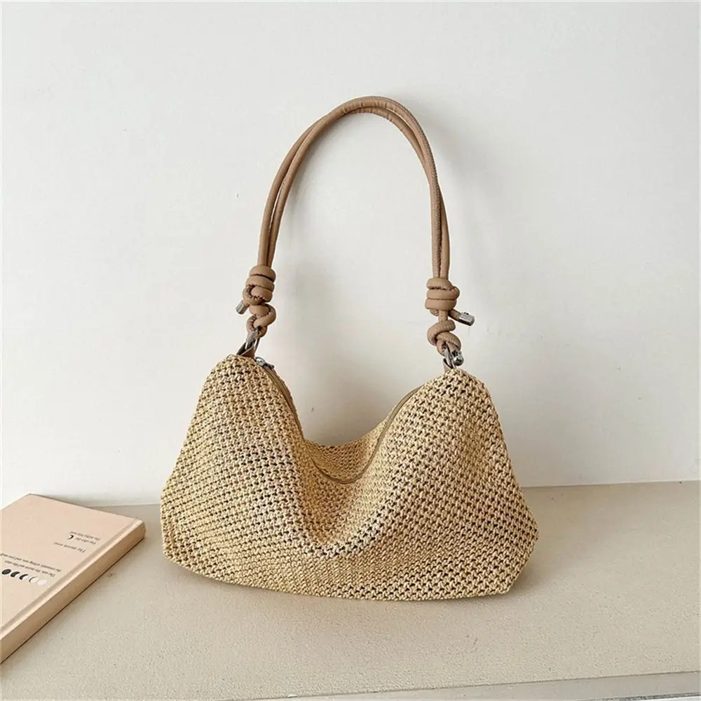

Fashion Woven Straw Bag Rattan Large Capacity Handbag Handmade Braid Tote Bag Summer Beach