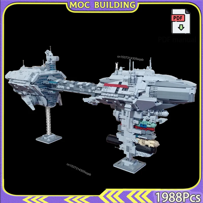 

Galaxy Spaceship Model MOCBUILDING Blocks Buildings Bricks Technology Escorted Frigate Construction Bricks Toys