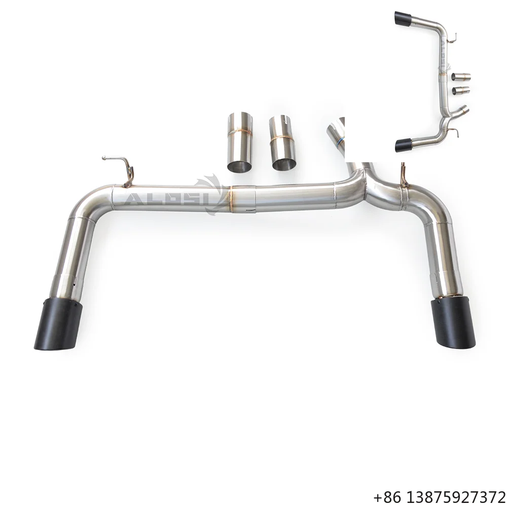 SS304 Cat-Back Exhaust for 335i 340i F30 2.0T 2012-2018 Tailpipe System Smooth Finish OEM Compatible Street Legal