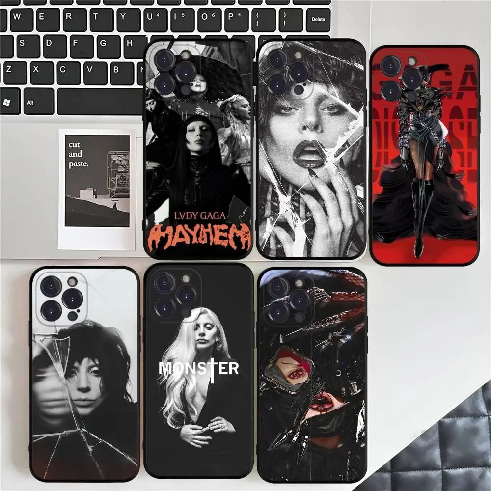 L-Lady G-Gaga Abracadabra Funda de teléfono para IPhone 16 15 14 11 12 13 Mini Pro XS Max Funda 6 7 8 Plus X Funda Shell