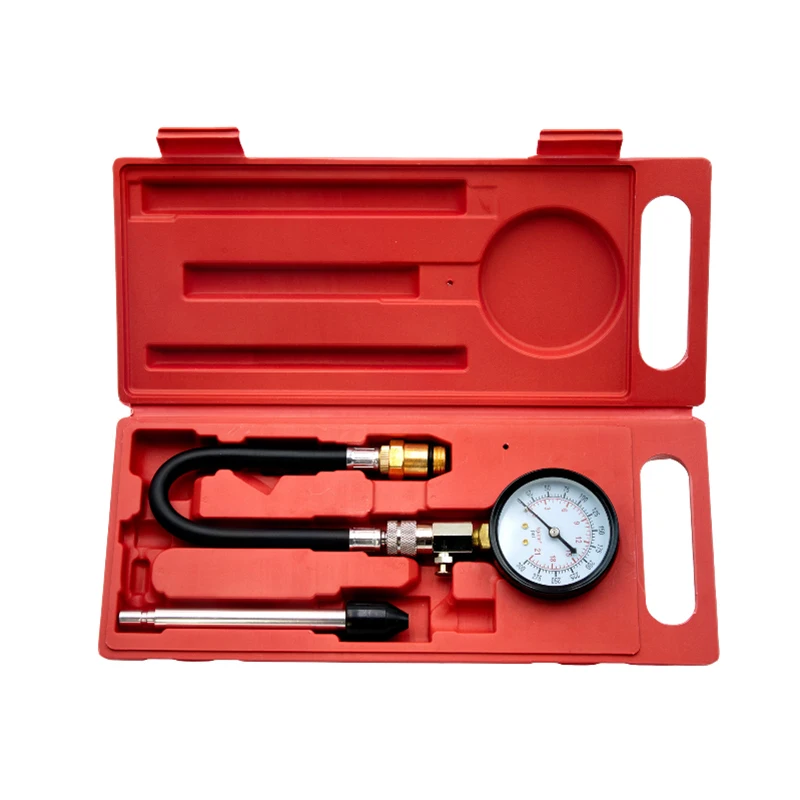 Car Motorcycle Dual Purpose Cylinder Pressure Gauge Petrol Gasoline Engine Cylinder Compression Gauge Tester Kit M10 M12 M14 M18