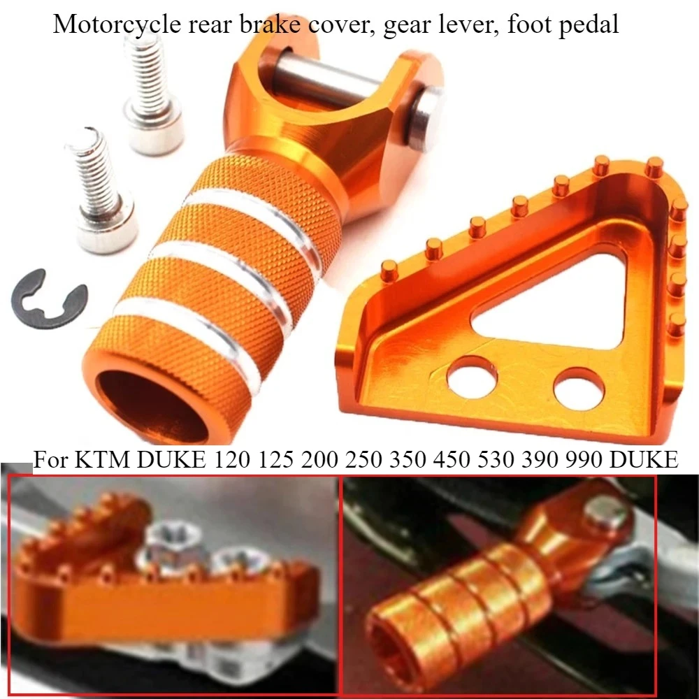 

Комплект: накладка на педаль заднего тормоза и подвесной стержень для мотоциклов KTM DUKE 120 125 200 250 350 450 530 390 990 DUKE