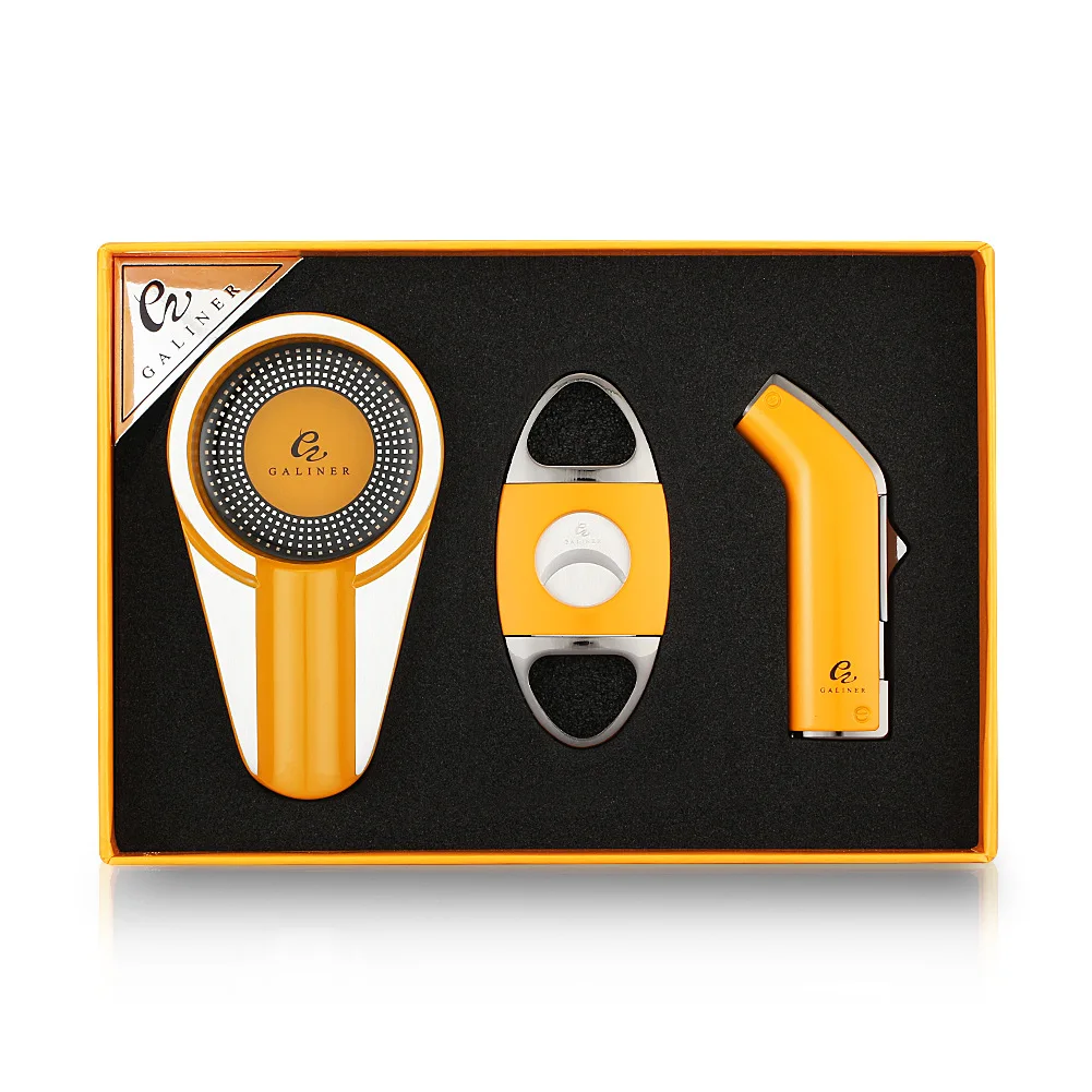

Puro Travel Ashtray Home Torch Jet Flame Cigar Lighter Smoking Accessories Tobacco Cigar Cutter Charuto Gadgets