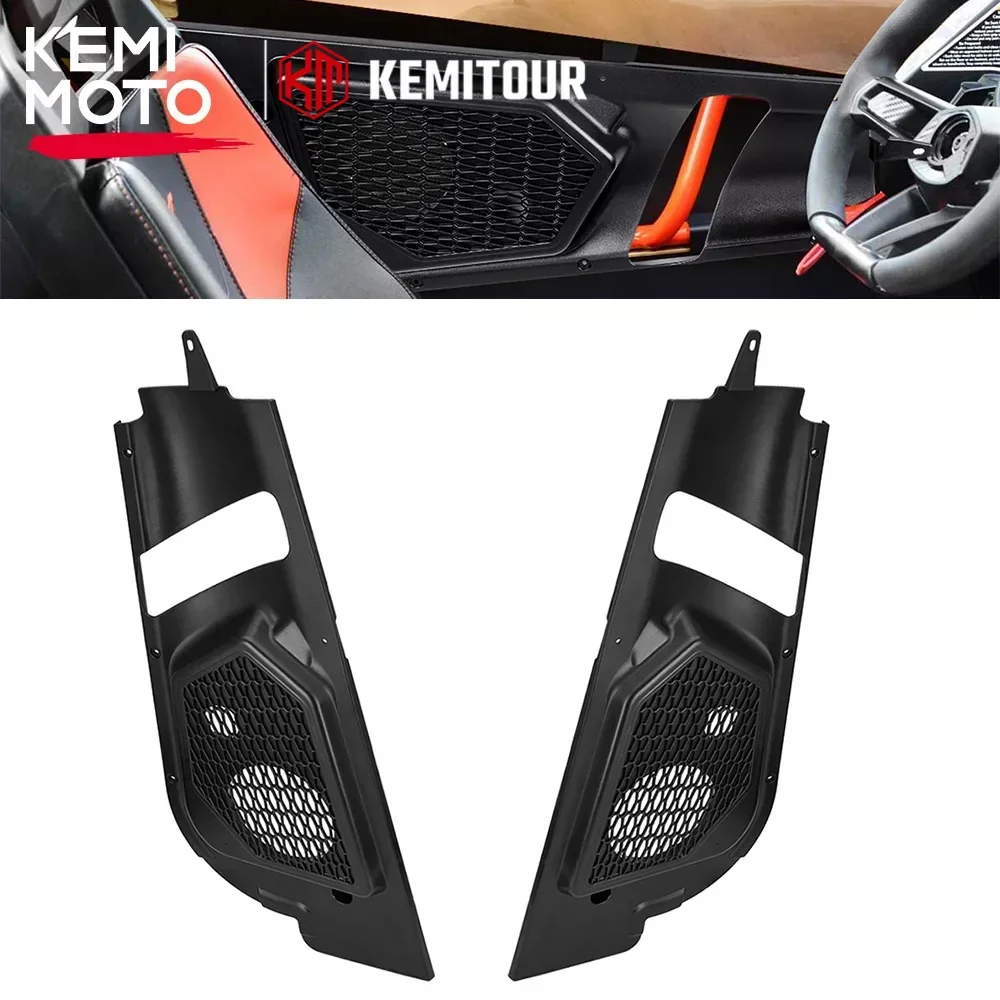 

KEMIMOTO UTV 6.5" Front Upper Door Speaker Pods for Can Am Maverick X3, Maverick X3 MAX Turbo R 2/4 Doors 2017-2024