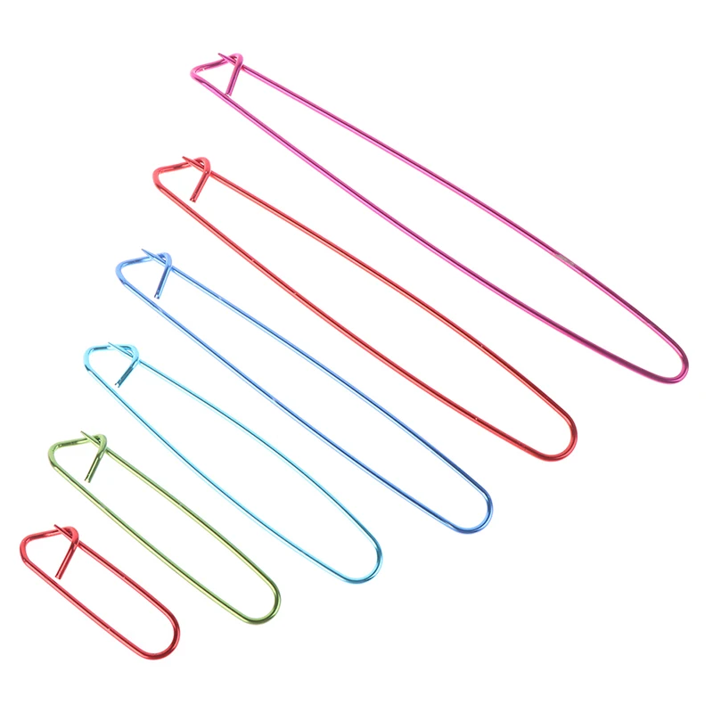 6pcs Marker Stitch Holder Needle Clip Craft Safety Pins Knitting Crochet Weaving Sewing Tools