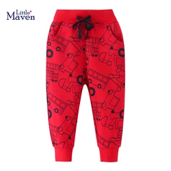 Little maven Korean Children'Clothing Cotton Autumn Spring Baby Boys Cartoon Dinosaur Trousers Kids Clothes Sweatpants Pants