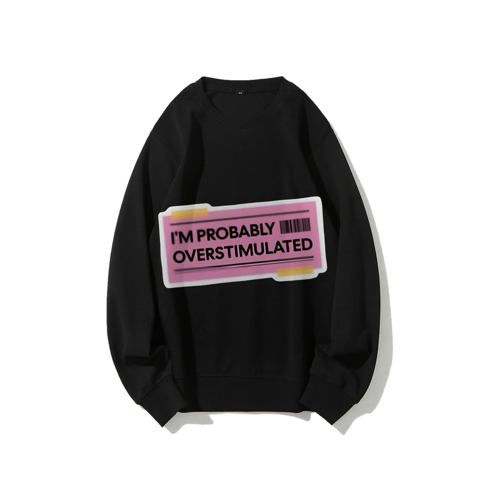 Moletom casual com gola redonda – Material de algodão, construção durável, quente para clima mais frio, tamanhos S-4XL, formato duradouro