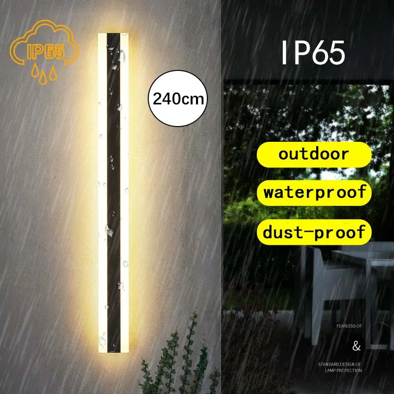 

Modern outdoor LED waterproof wall lamp with IP65 waterproof and insect proof, villa bedroom, home, and outdoor decoration