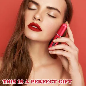 Mini 5ml multicolored aluminum perfume bottle with empty portable spray pump rechargeable atomizer bottle for essential trips 10 Main Sales Bottle Perfume - №2