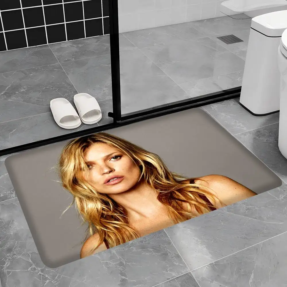 Supermodel Kate Moss Floor Mat Cheaper Anti-slip Modern Living Room Balcony Printed Bedside Mats