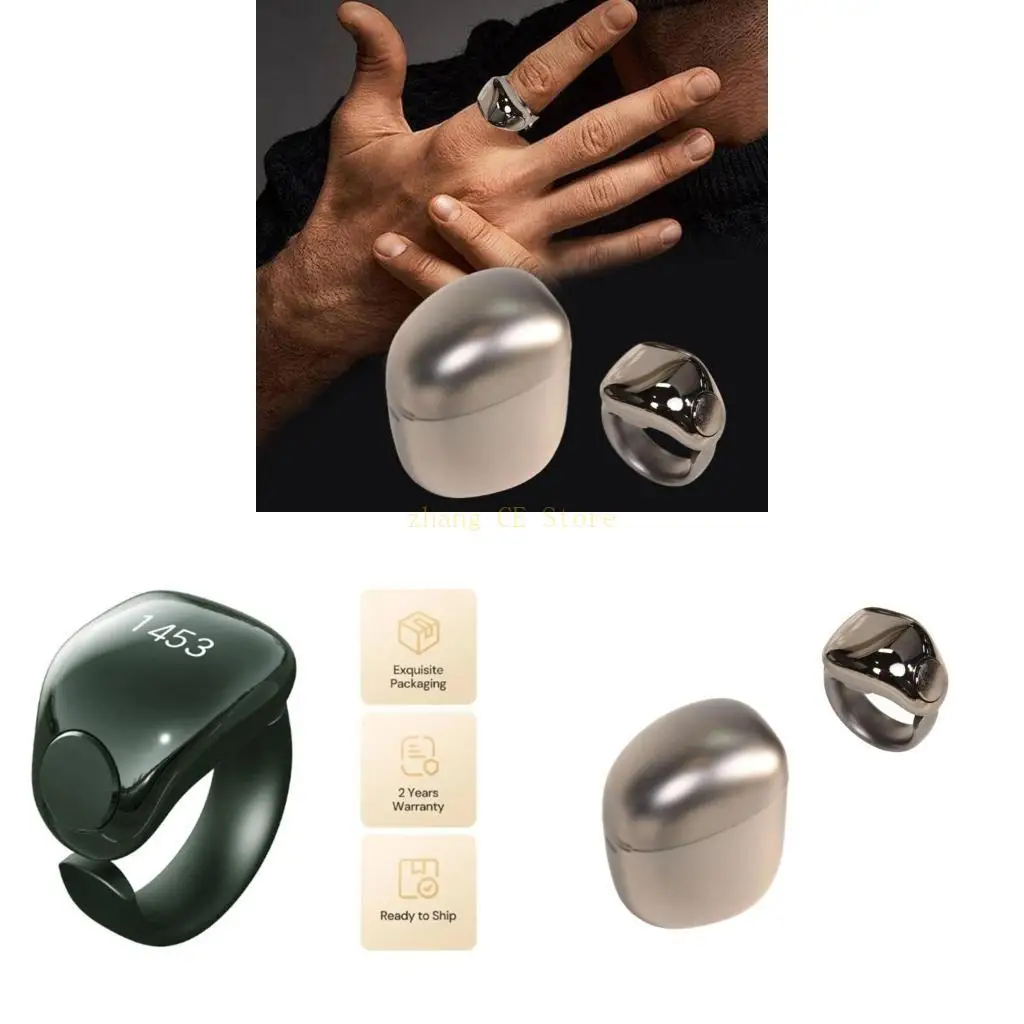 

M5TD Беспроводная зарядка молитвы с подсчетом ювелирных украшений тихий вибрационная тревога 16 мм-24 мм размер