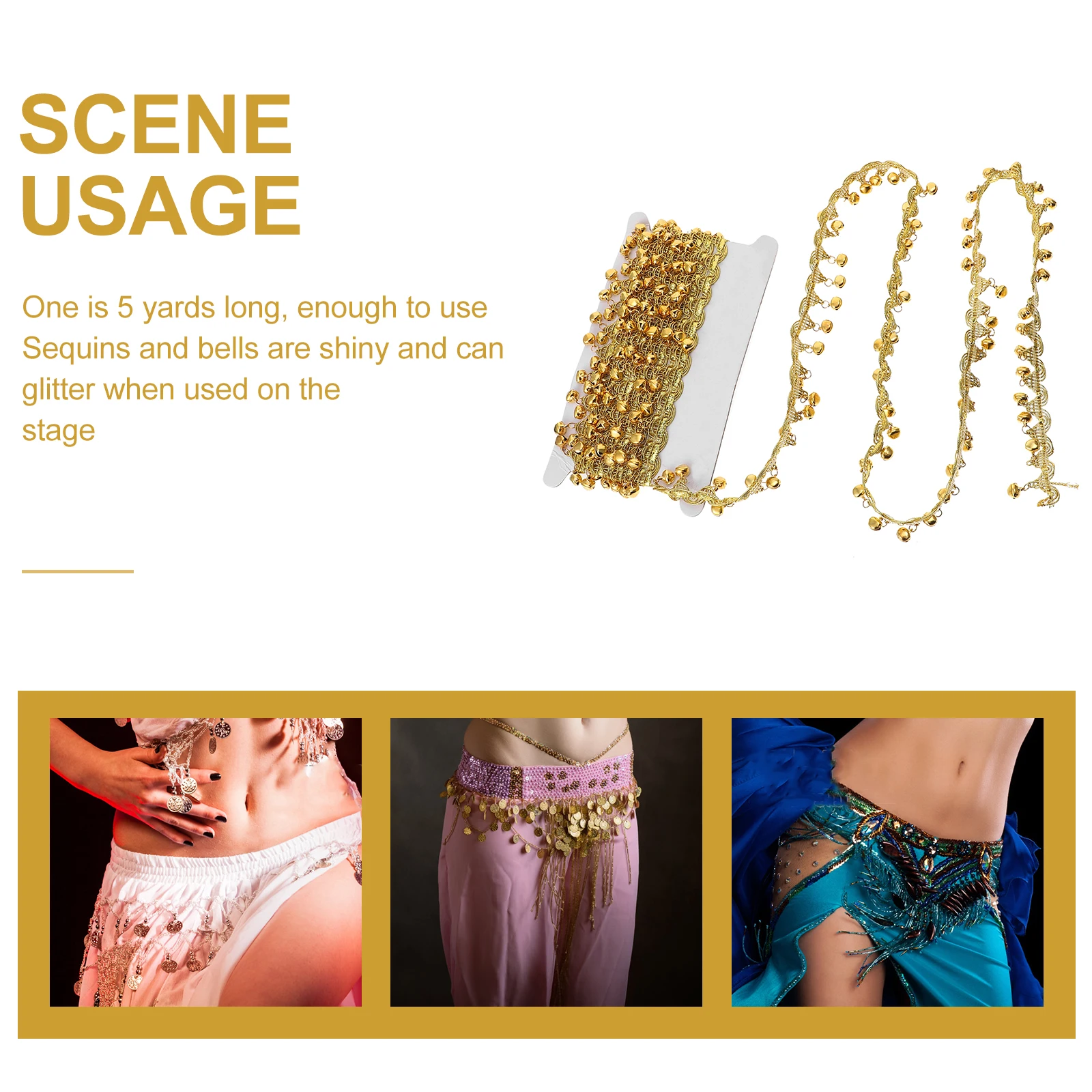 

Bell Waist Chain Sequins Body Belly Chains Fashion Accessories Tassels Jewellery