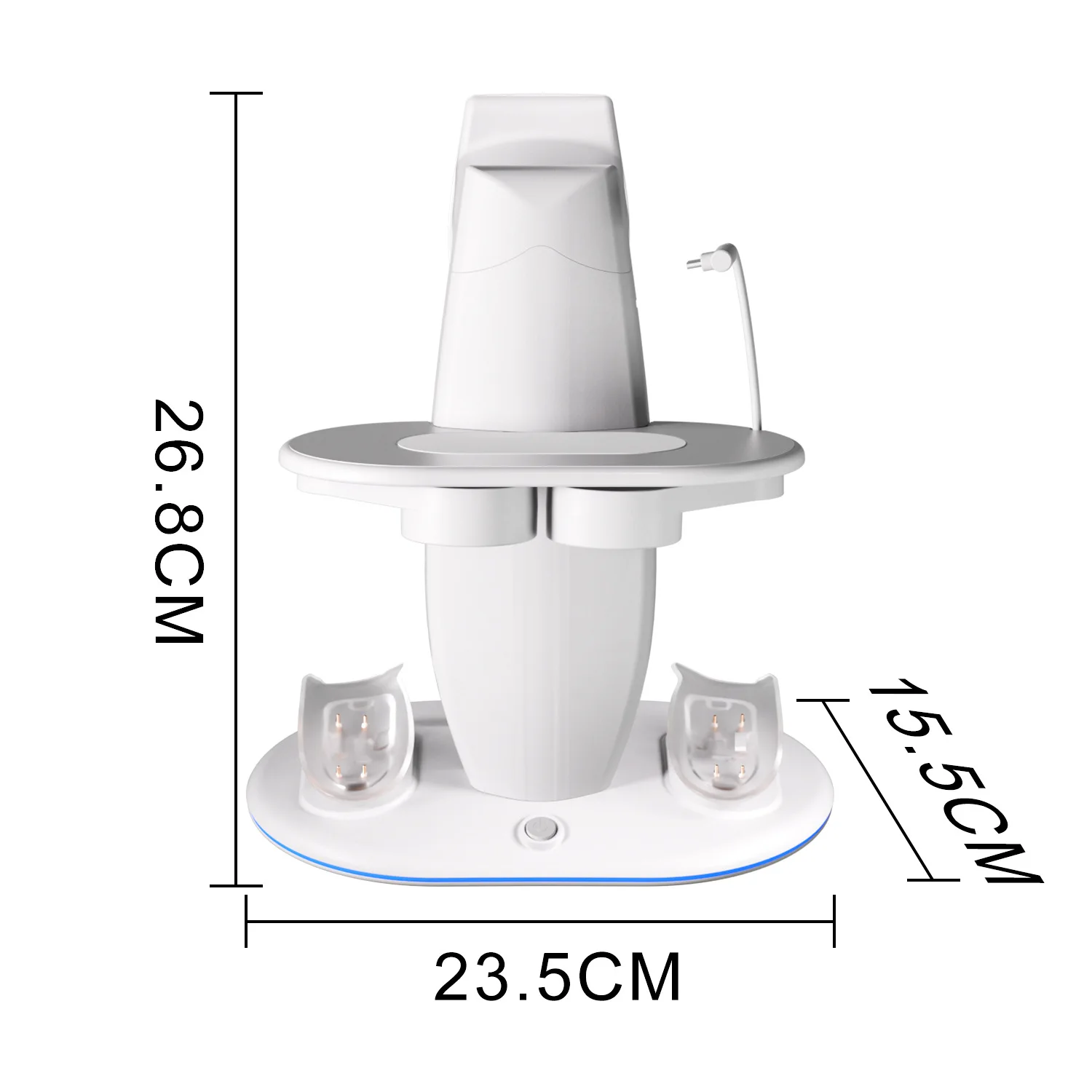 VR Headset Controller Charging Dock for Meta Quest 3S 3 2 VR Display Stand with 2 Rechargeable Batteries Charger Base - Image 5