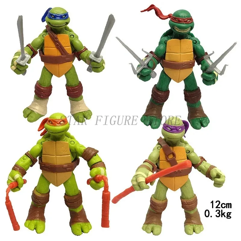 Anime 2012 Teenage Mutant Ninja Turtles Action Figure Raphael Leonardo Donatello Figurine PVC Collection TMNT Figures Model Toys