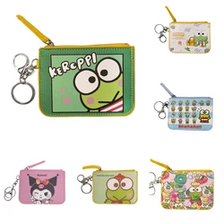 Anime Sanrio Kawaii KEROKERO KEROPPI PU titolare della carta regalo carino cartone animato cambia carta di immagazzinaggio piccola borsa regalo a sorpresa per i bambini