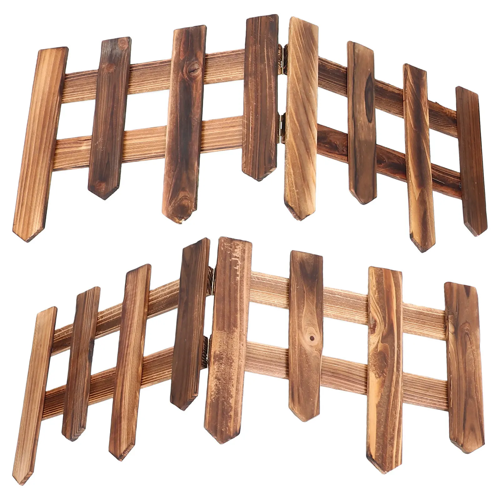 

Christmas Tree Fence Wooden Iron Picket For Pets Outdoor Garden Yard Xmas Scene Protector Cat Barrier Landscape Edging