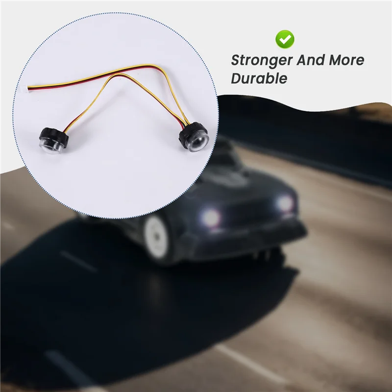 ABKI-luz LED frontal para SG 1603 SG 1604 SG1603 SG1604 1/16 accesorios de repuesto de coche teledirigido