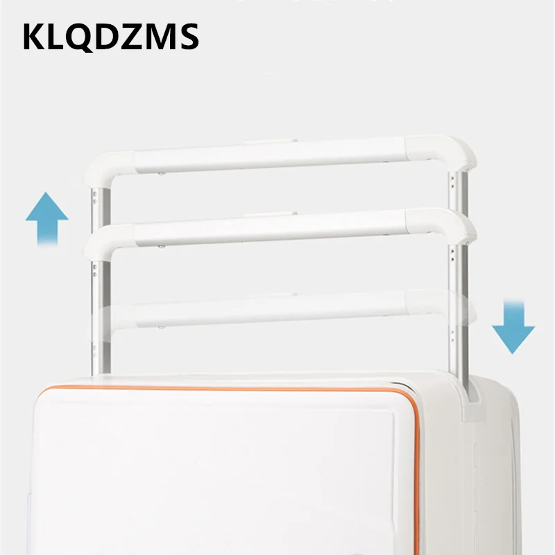 KLQDZMS ABS+PC Suitcase Front Opening Boarding Case 20