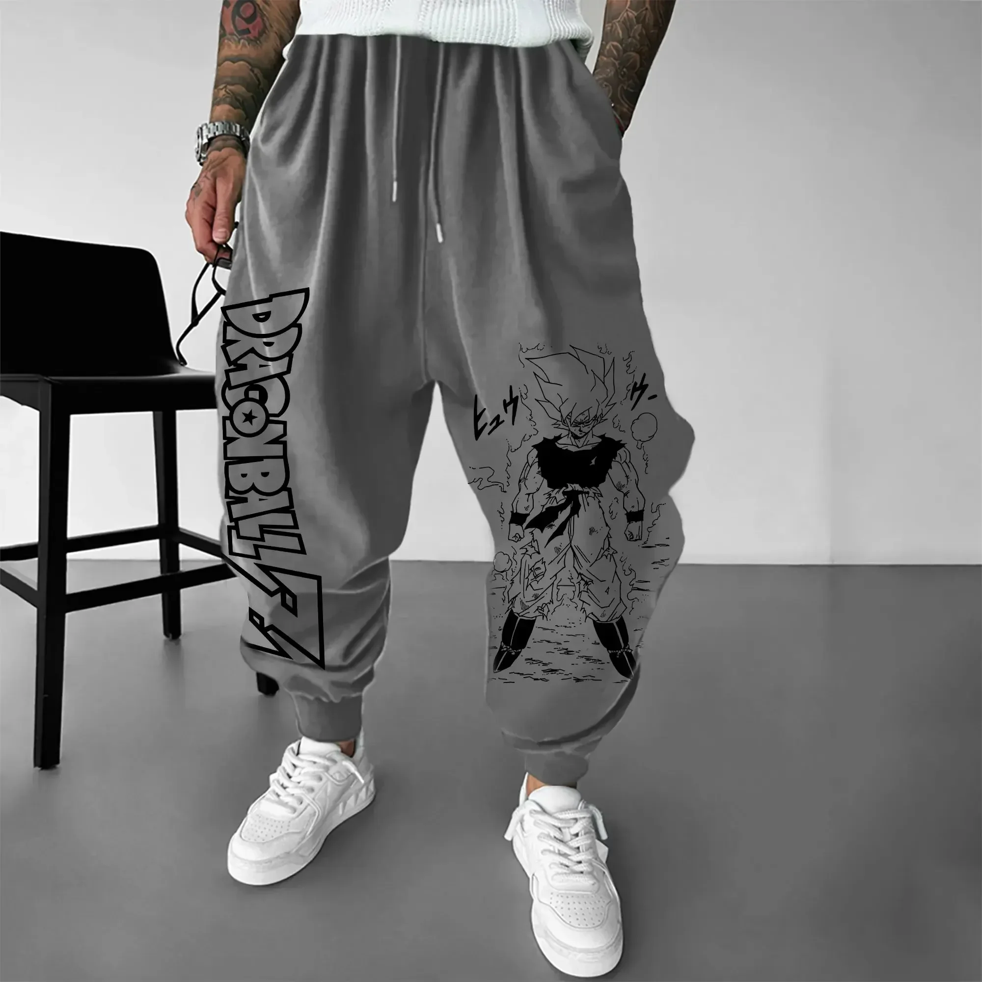 Neue Herbst Winter Y2k Dragon Ball Z männer Sport Hosen Streetwear Anime Print Jogger Hosen Harajuku Casual Gym Jogginghose