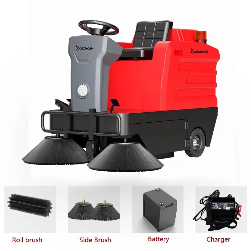 

Zero Emission Electric Street Sweeper Truck Ride On Road Cleaner for Environmental City Sanitation