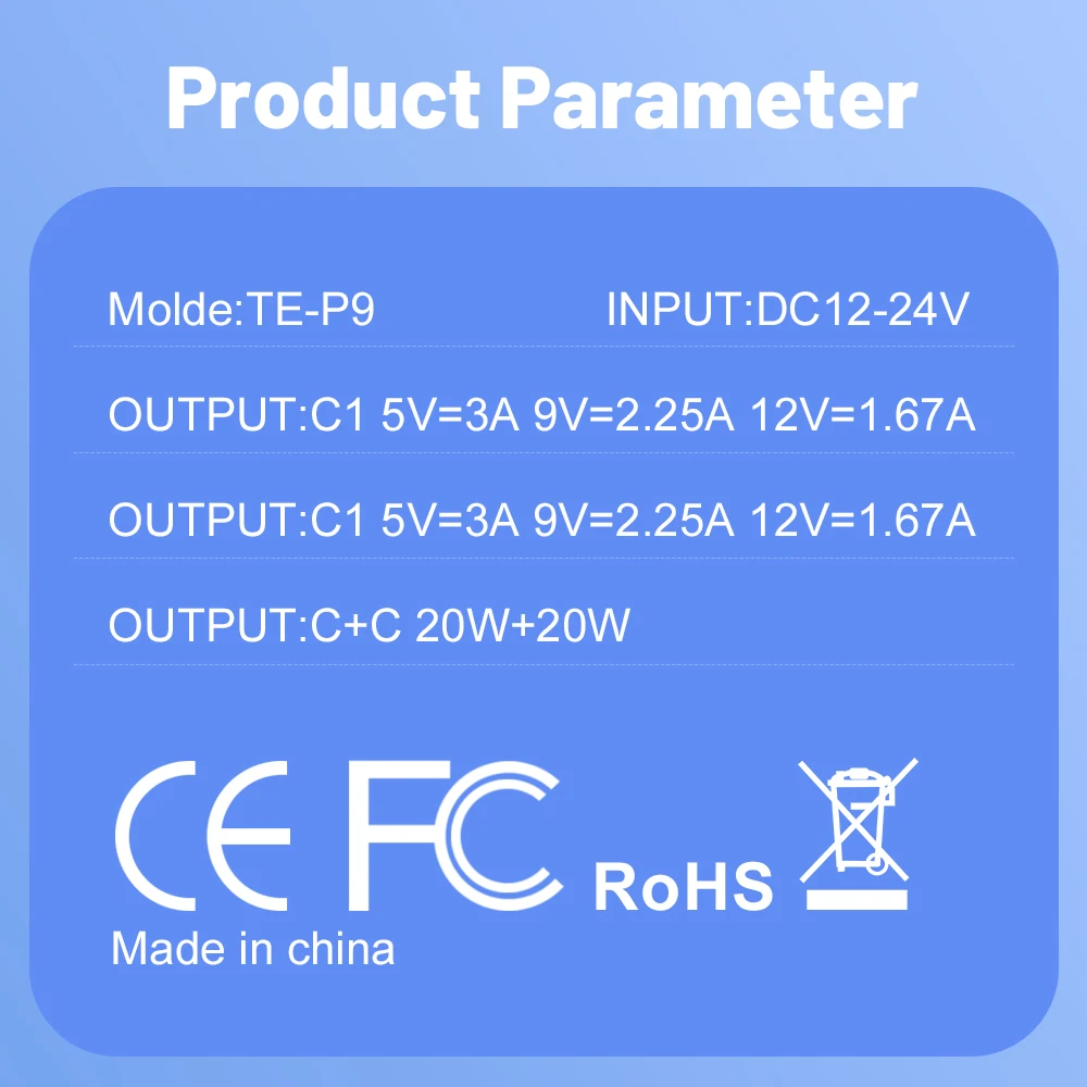 40W Dual PD Car Charger Adapter Fast Charging Type USB C Quick Charger in Car Mobile Phone for iPhone Xiaomi Samsung - náhled 6