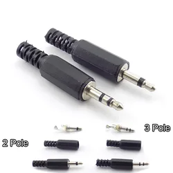 5/10 stücke 3,5mm 2/3 Pole mono Audio Anschlüsse Jack Stecker Kopfhörer Stecker Adapter 3,5mm jack stecker 3,5 Stecker Draht Terminals H10