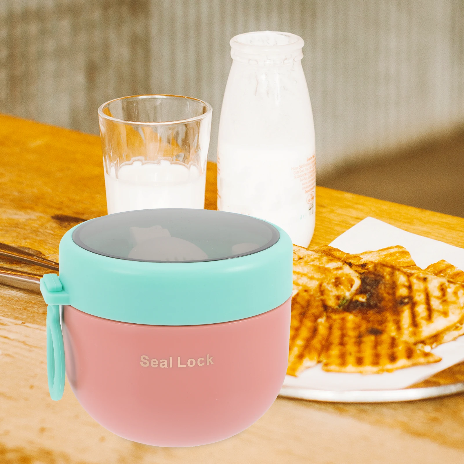 

Thermal Soup Cup Insulated Lunch Box with Spoon Stainless Steel Material Portable Food Warmer for Work and Travel 1200ml