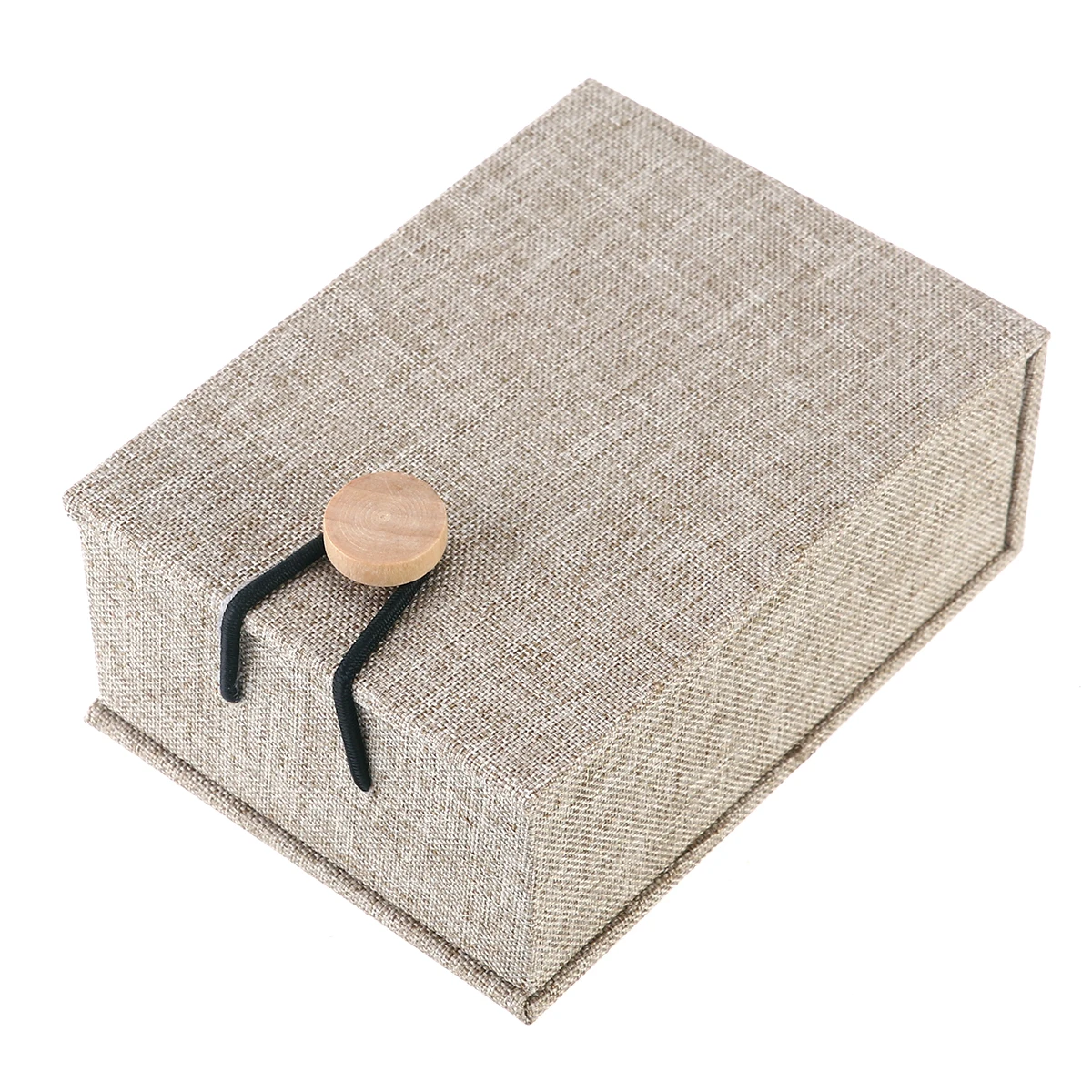 

Wooden Buckle Jewelry Box Pendant Gift Boxes Wear Resistant Lids Ring Dustproof Classic Durable Pull String Lock Keepsake