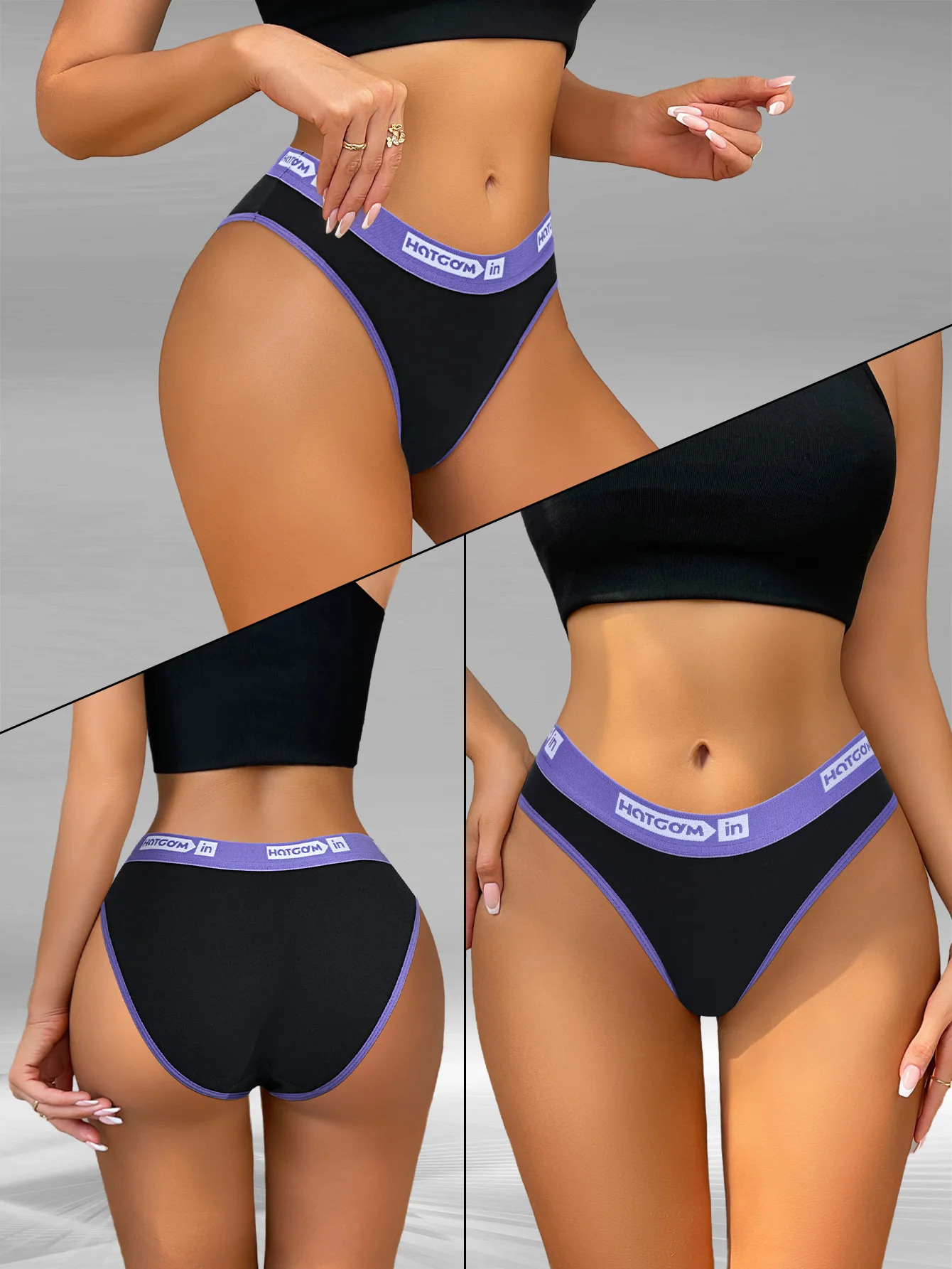 6Pcs/Set Women Cotton Panties Soft Underpants Sexy Black Underwear Girls Briefs Breathable Stretch Panty Female Lingerie XS-L - Image 6