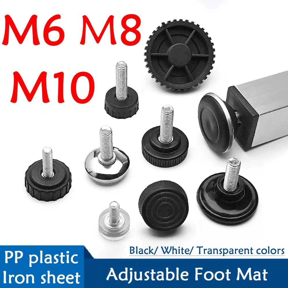 

M6 M8 M10 Adjustable Leveling Chair Leg Feet Anti-slip Shock Absorption Furniture Pad Bed Sofa Cabinet Table Protector Mats