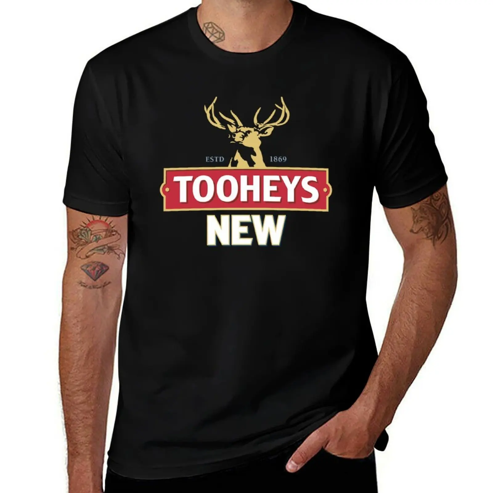 Tooheys New Australian lager T-Shirt Fashion Graphic Tee for Men T-Shirt
